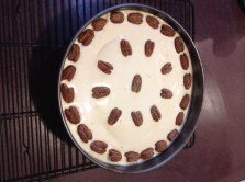 pumpkin cheesecake with sour cream topping 