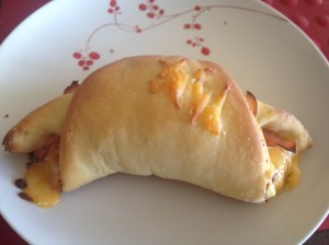 Ham and cheese crescent roll
